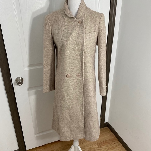 Vintage Beau Brem Union Made Jacket Sz 10 Cream Women’s Button Down Coat - Picture 1 of 10